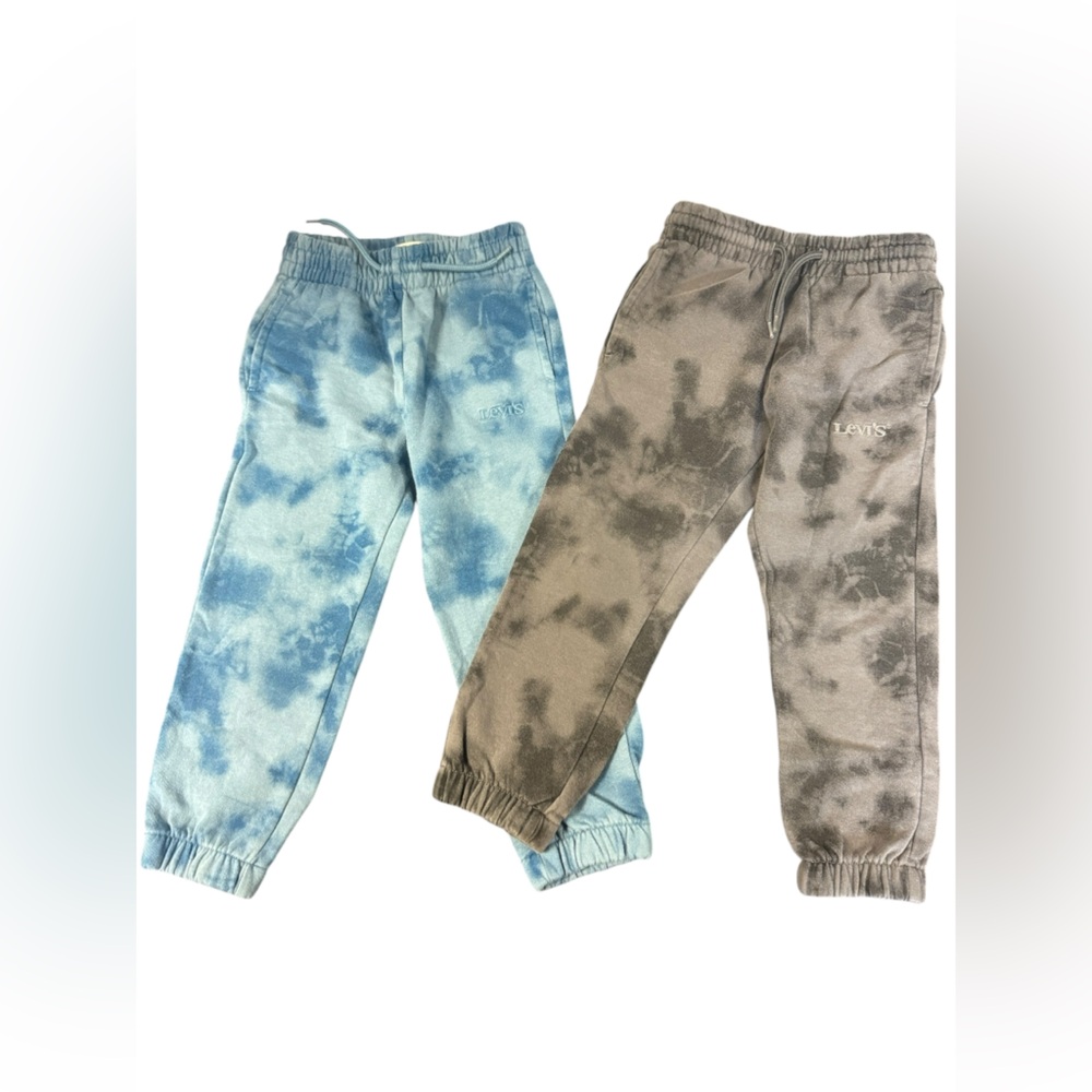 Levi's Kids Tie-Dye Joggers - Blue and Gray
